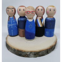 Gepersonaliseerde Peg Dolls