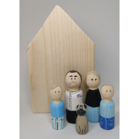 Gepersonaliseerde Peg Dolls
