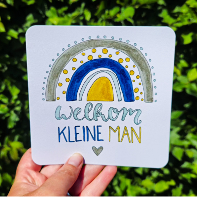 Kaart: "Welkom Kleine Man"