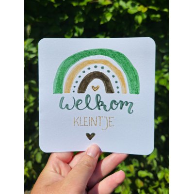 Kaart: "Welkom Kleintje"